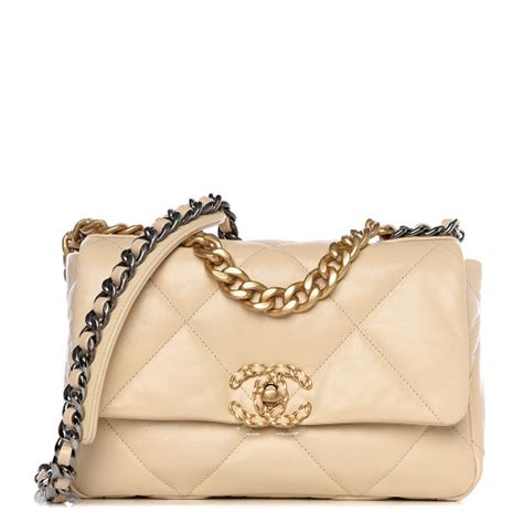 chanel 19 light beige|chanel 19 flap bag.